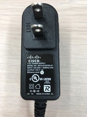 NEW Cisco MU12-G120100-A1 AC DC Power Supply Adapter Charger 12V DC 1A